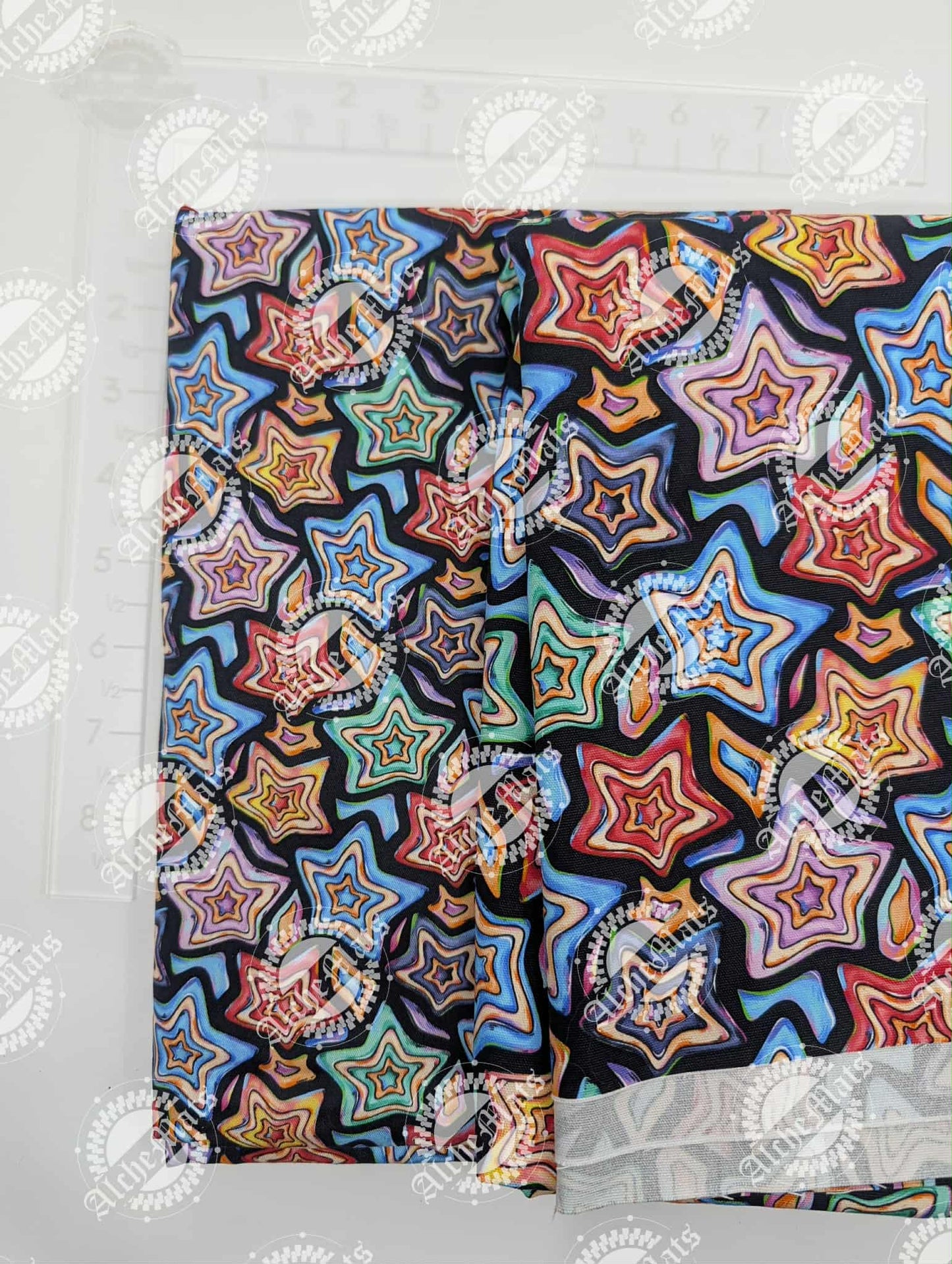 RETAIL FABRIC Labu Black Star Coordinate