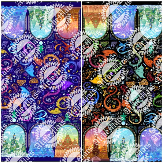 Preorder R30 FABRIC/VINYL ATLA Double Border Print