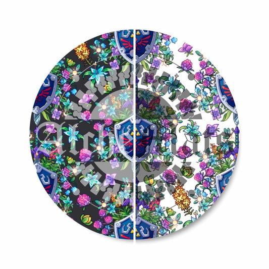 Preorder R30 VINYL/FABRIC Floral Sword Shield