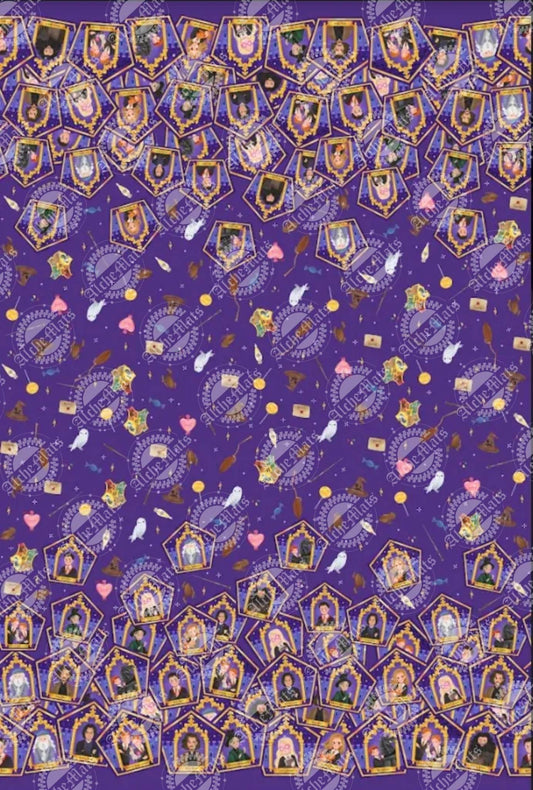 Preorder R30 FABRIC/VINYL HP Chocolate Frog Double Border