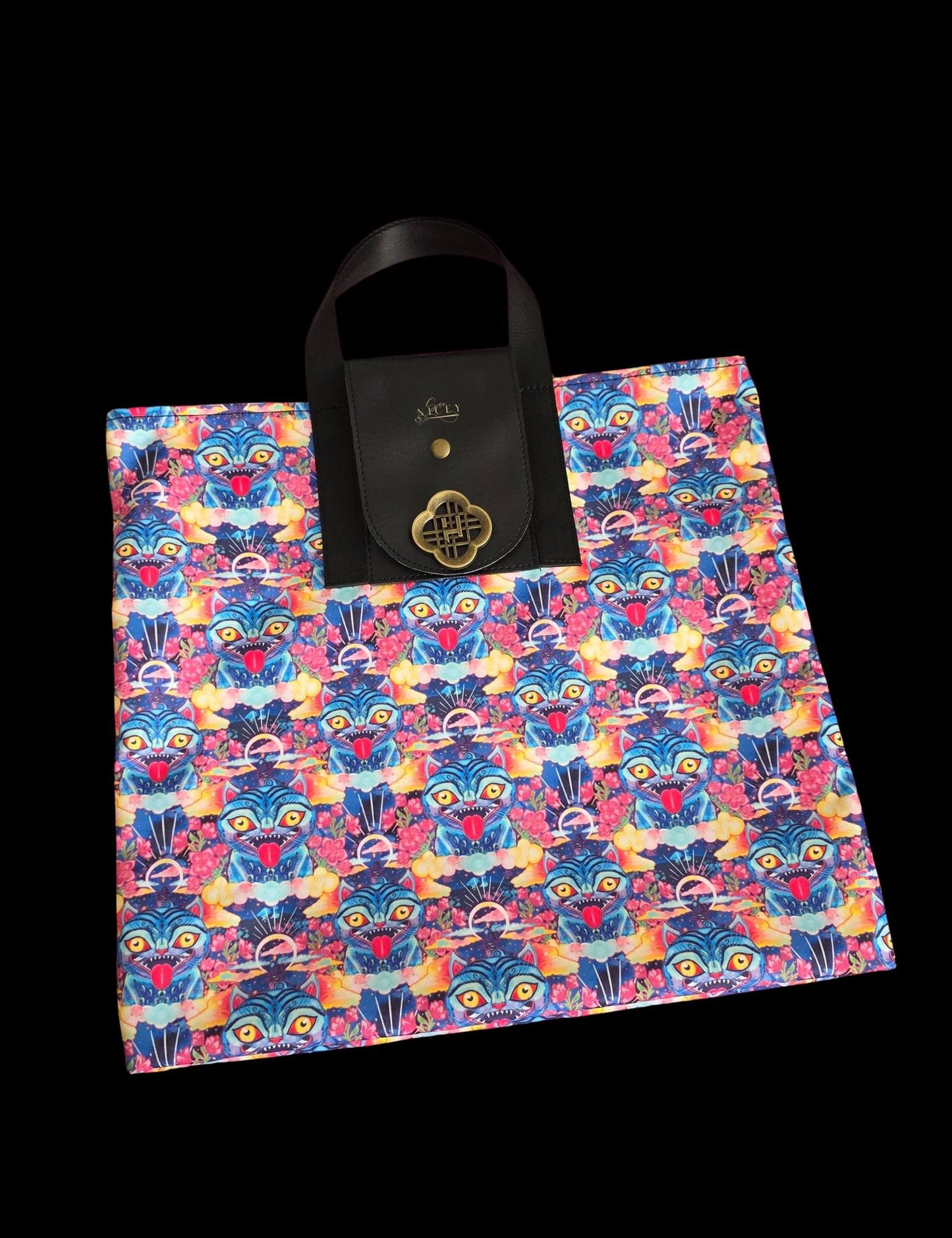 Preorder R30 Fabric/Vinyl Watercolor Tiger Magpie