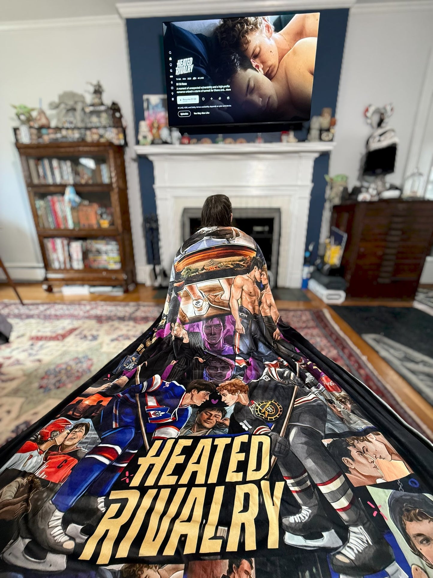Preorder R30 Fabric/Vinyl Hockey Romance Adult Blanket Panel