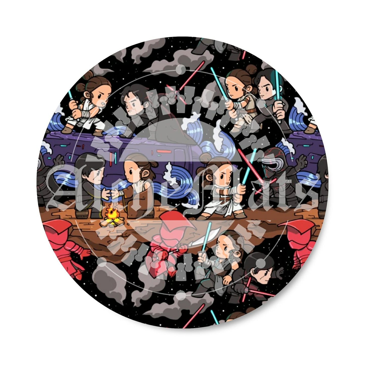 Preorder R30 FABRIC/VINYL SW Cartoon Reylo