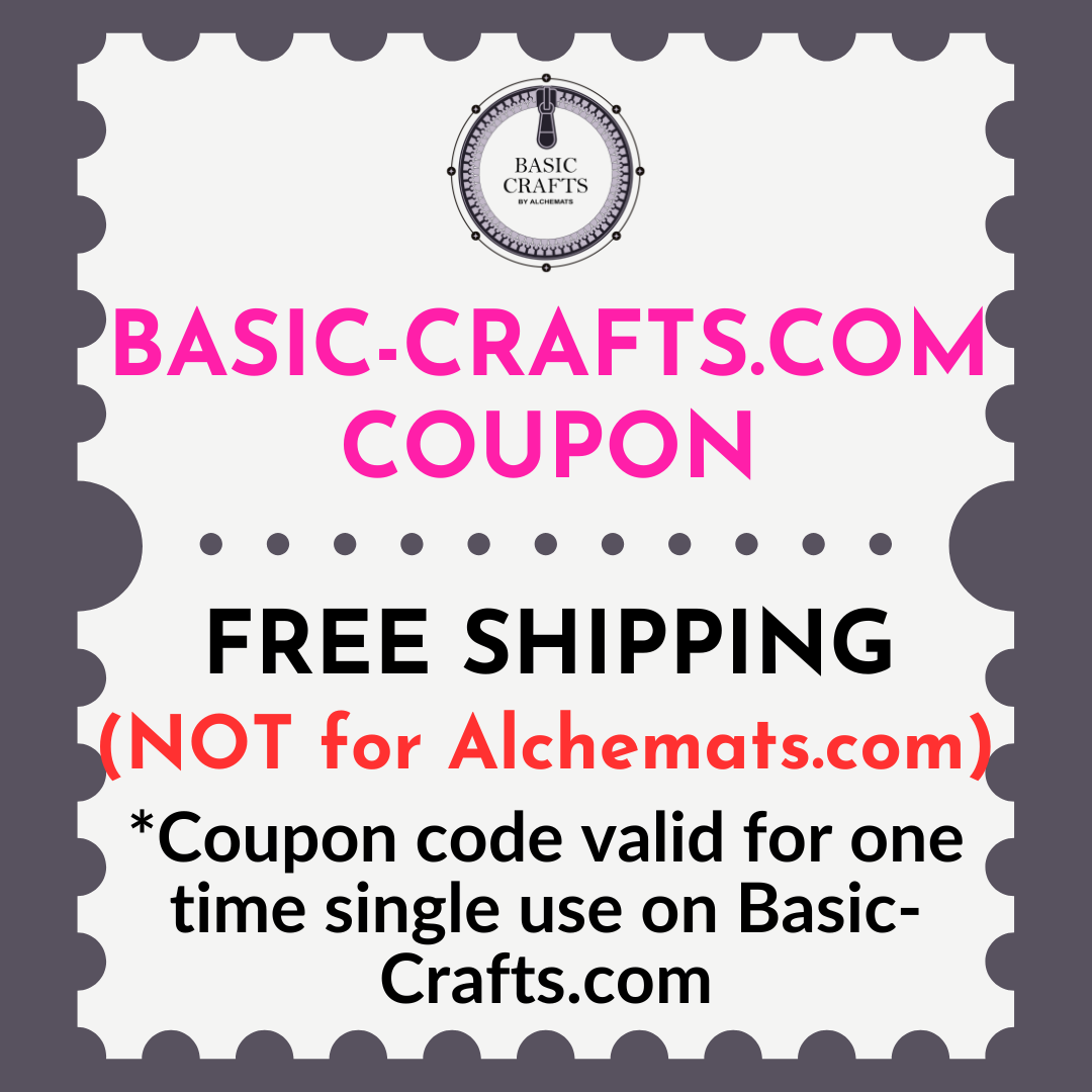 🎁 FREE SHIPPING OFFER ON BASIC-CRAFTS.COM (NOT for Alchemats.com)