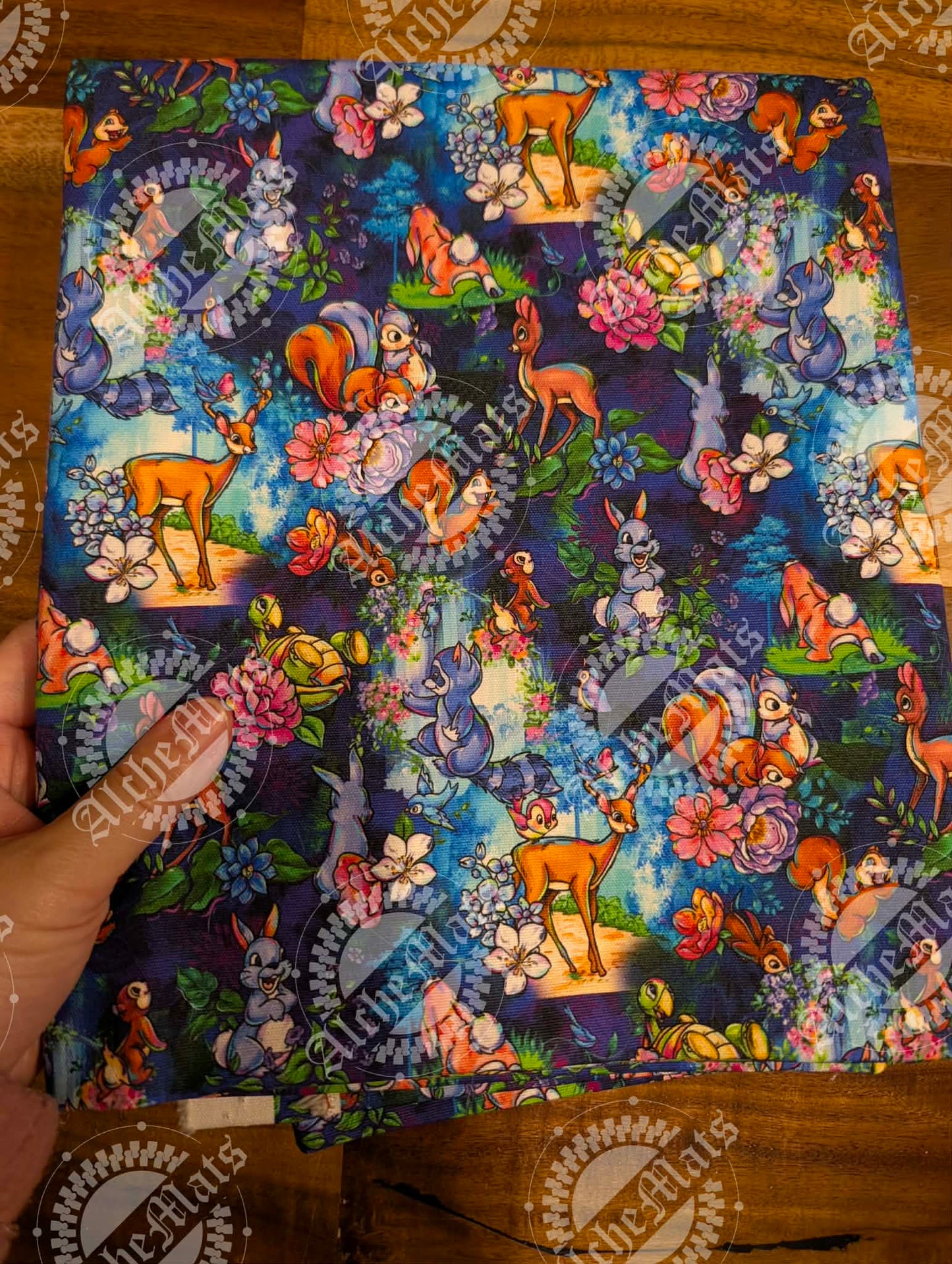 RETAIL FABRIC Woodland Creatures Coordinate Small Scale Cotton Canvas