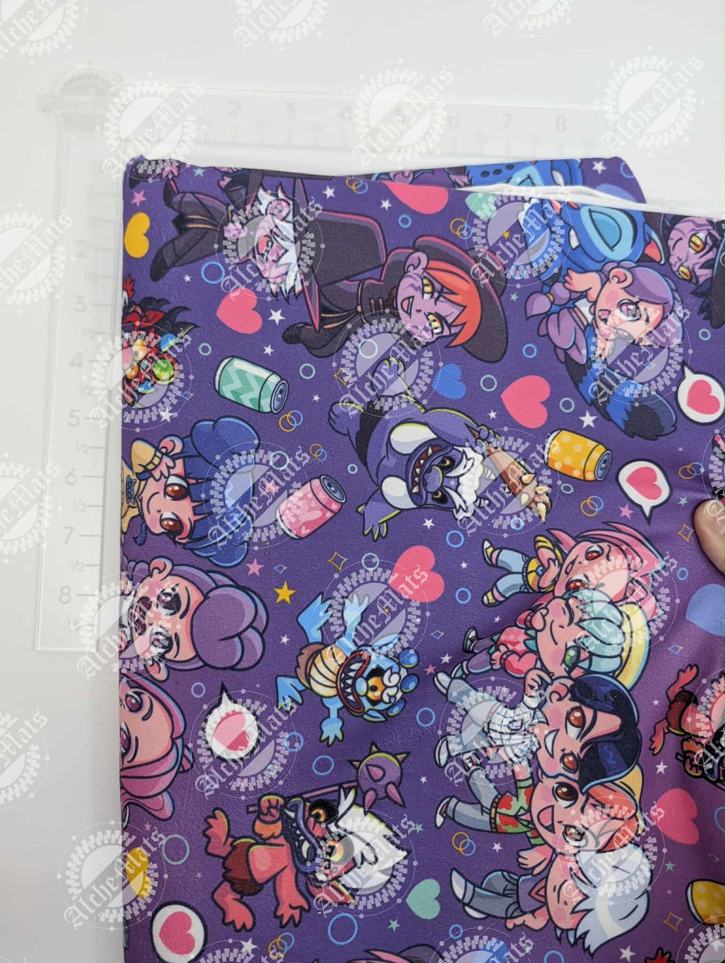 RETAIL FABRIC Chibi Popstars Brushed Athletic Large Scale