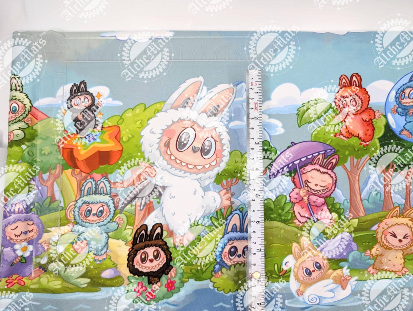 Preorder R30 FABRIC Labu Park Double Border Blue