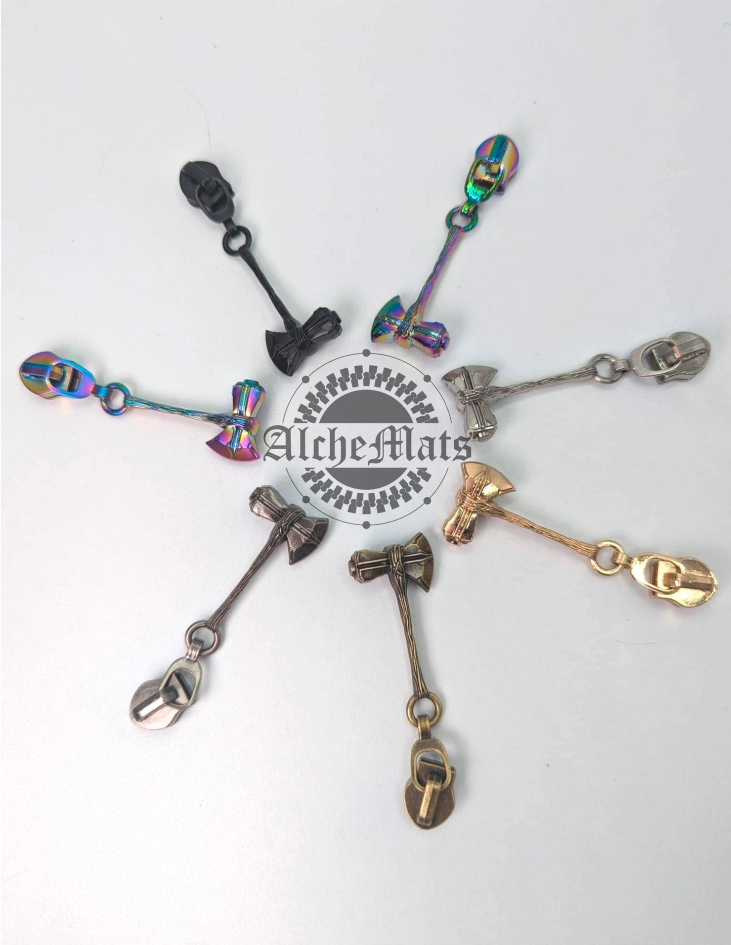 Retail Hardware 3D Axe #5 Zipper Pull RETIRING