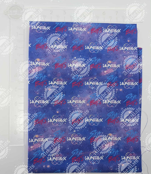 RETAIL FABRIC FAT HALF Idol Logo Lavender Coordinate Water Resistant Cotton Canvas