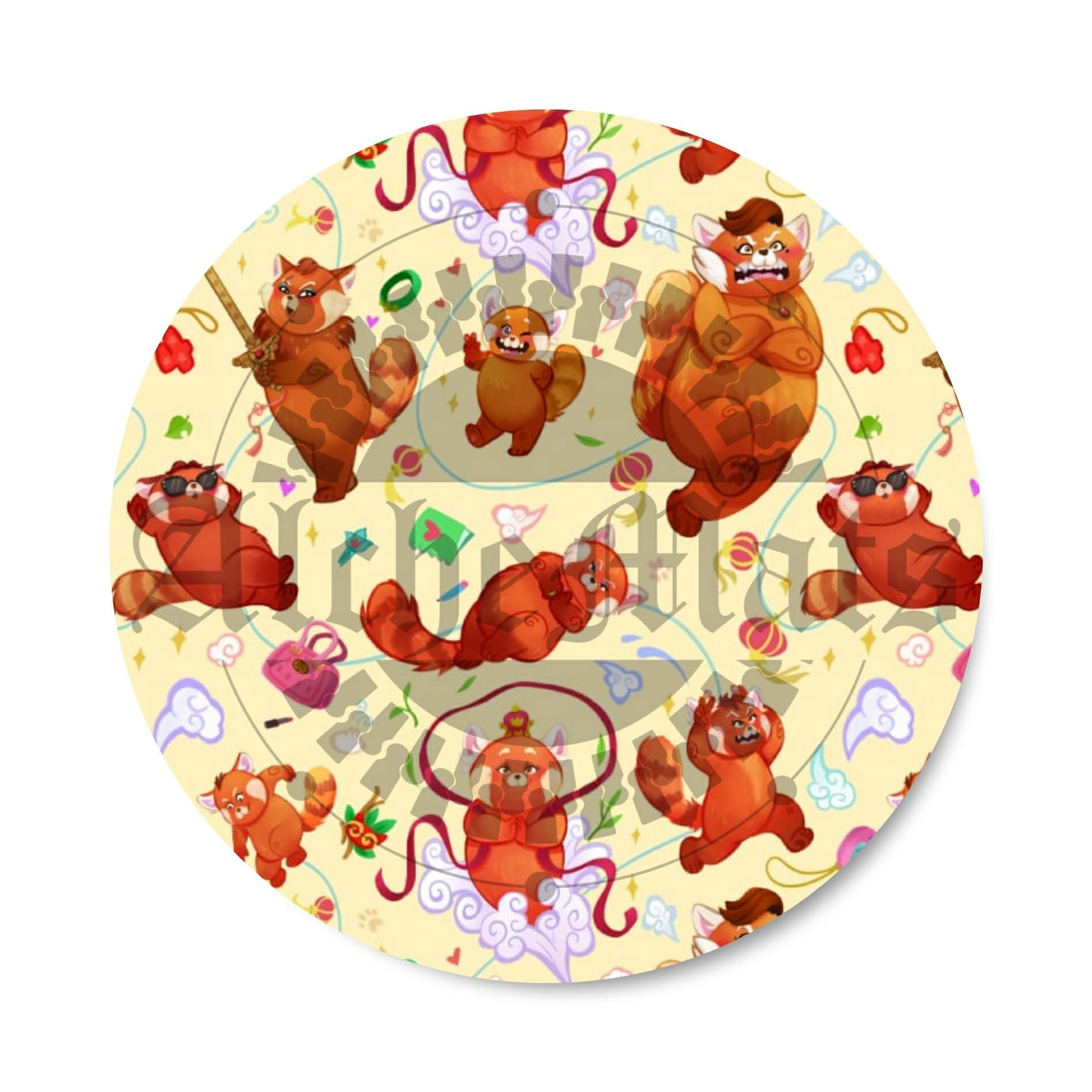 Preorder R30 Fabric/Vinyl Red Pandamonium