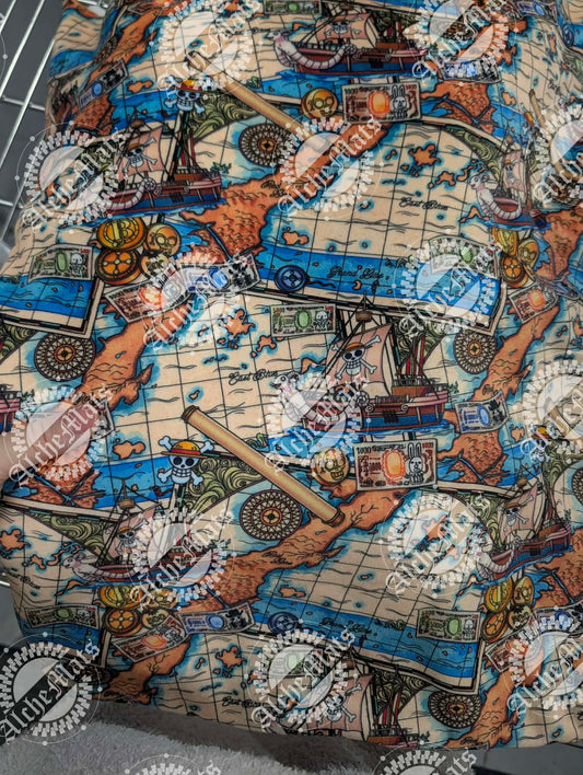 RETAIL FABRIC East Blue Map Small Scale Squish