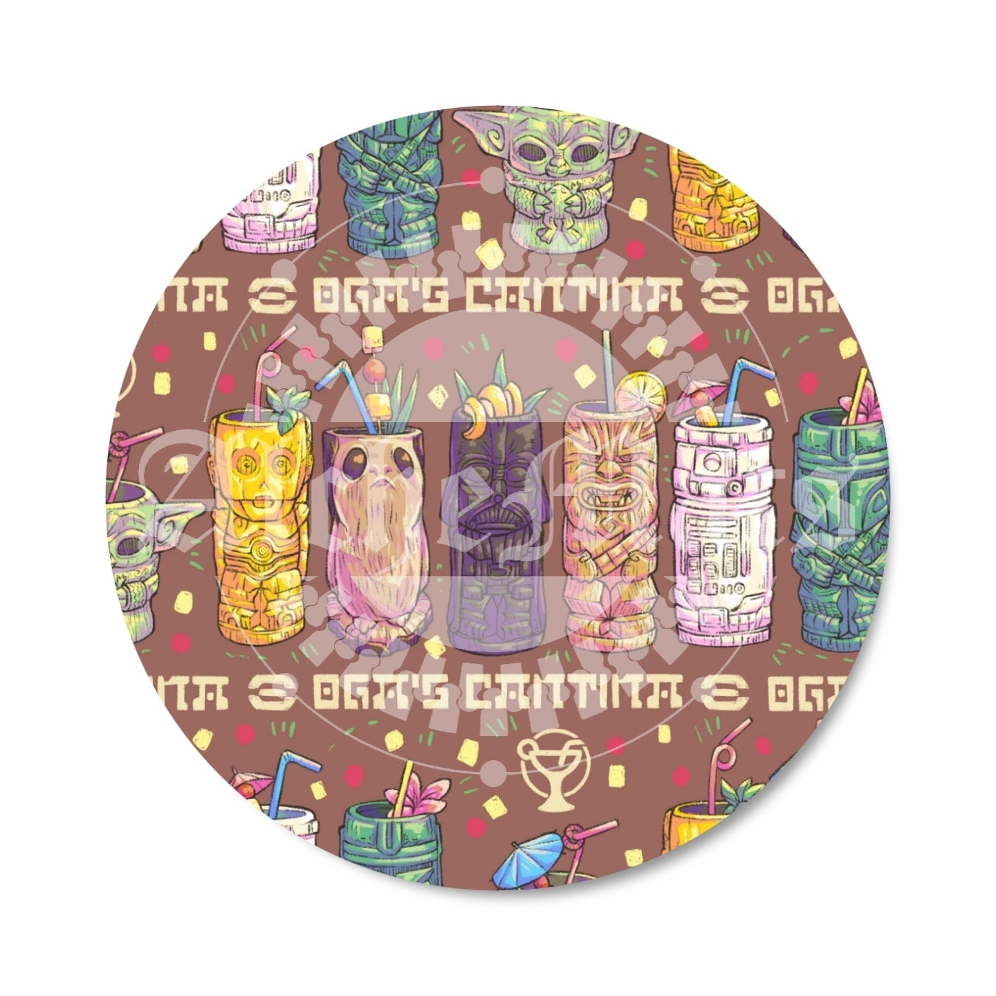 Preorder R30 FABRIC/VINYL Cantina Cups Lined