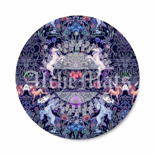 Preorder R30 Fabric/Vinyl Cottagecore Unicorn Damask