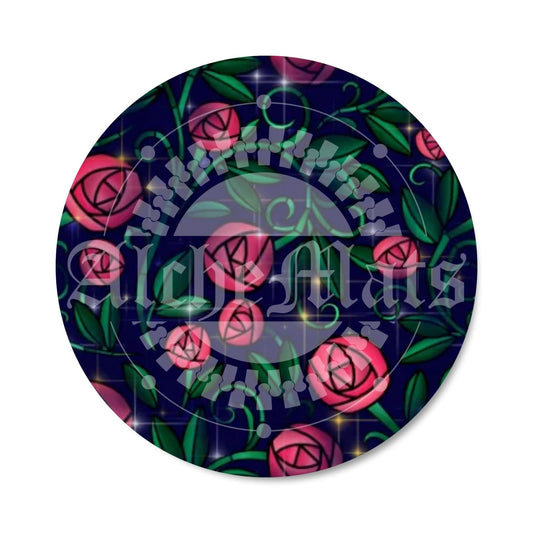 Preorder R30 Fabric/Vinyl Stained Glass Rose Coordinate