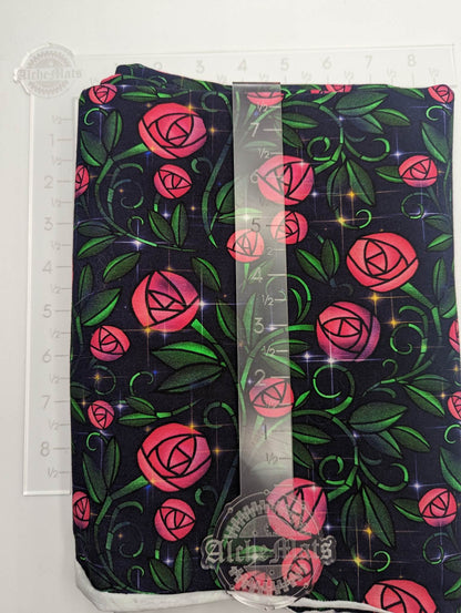 Preorder R30 Fabric/Vinyl Stained Glass Rose Coordinate