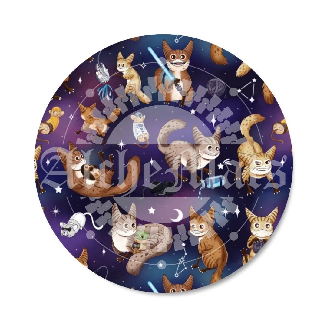 Preorder R30 Fabric/Vinyl Space Cats
