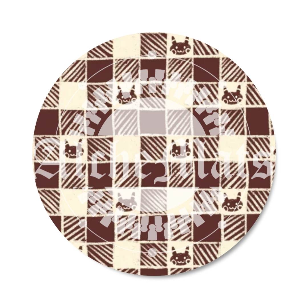 Preorder R30 Fabric/vinyl Poke Gingham Brown