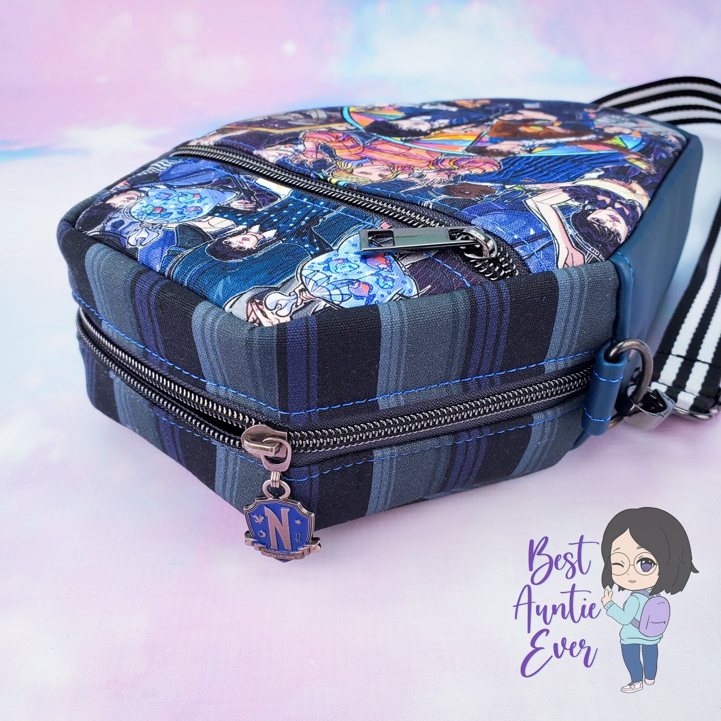 RETAIL Never More Enamel #5 Zipper Pull