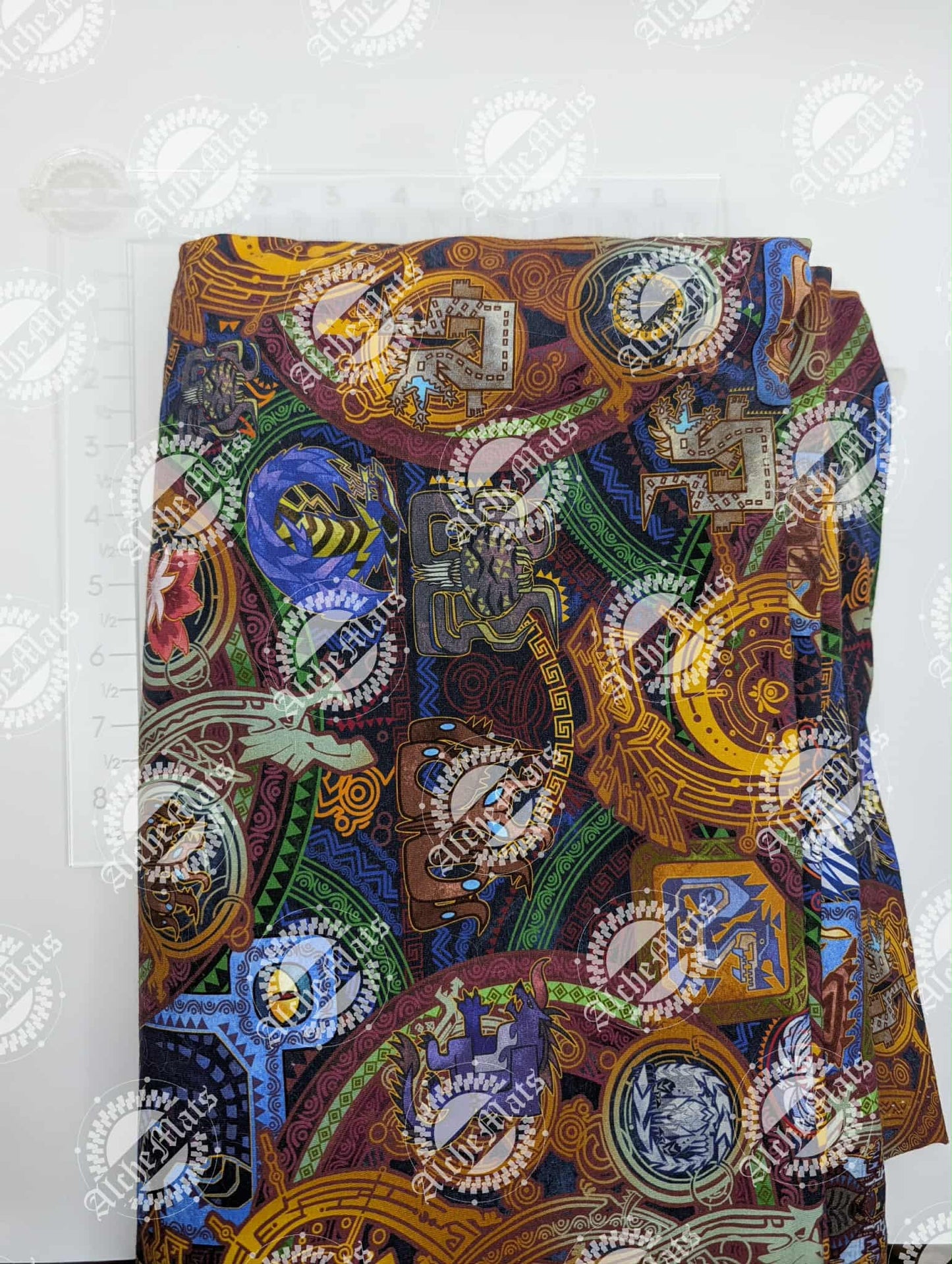RETAIL FABRIC Monster Hunting Relics Brushed Athletic Large Scale