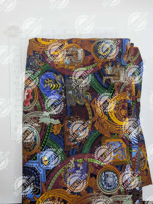 RETAIL FABRIC Monster Hunting Relics Brushed Athletic Large Scale