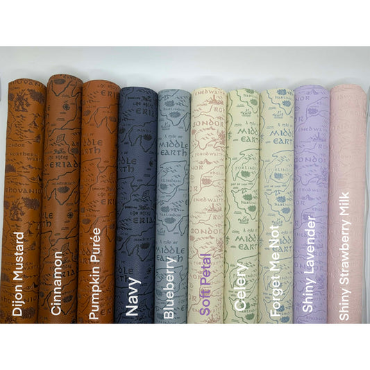 Preorder R30 Vinyl Two Toned Pebble Deboss Vinyl 18" Roll LORD MAP