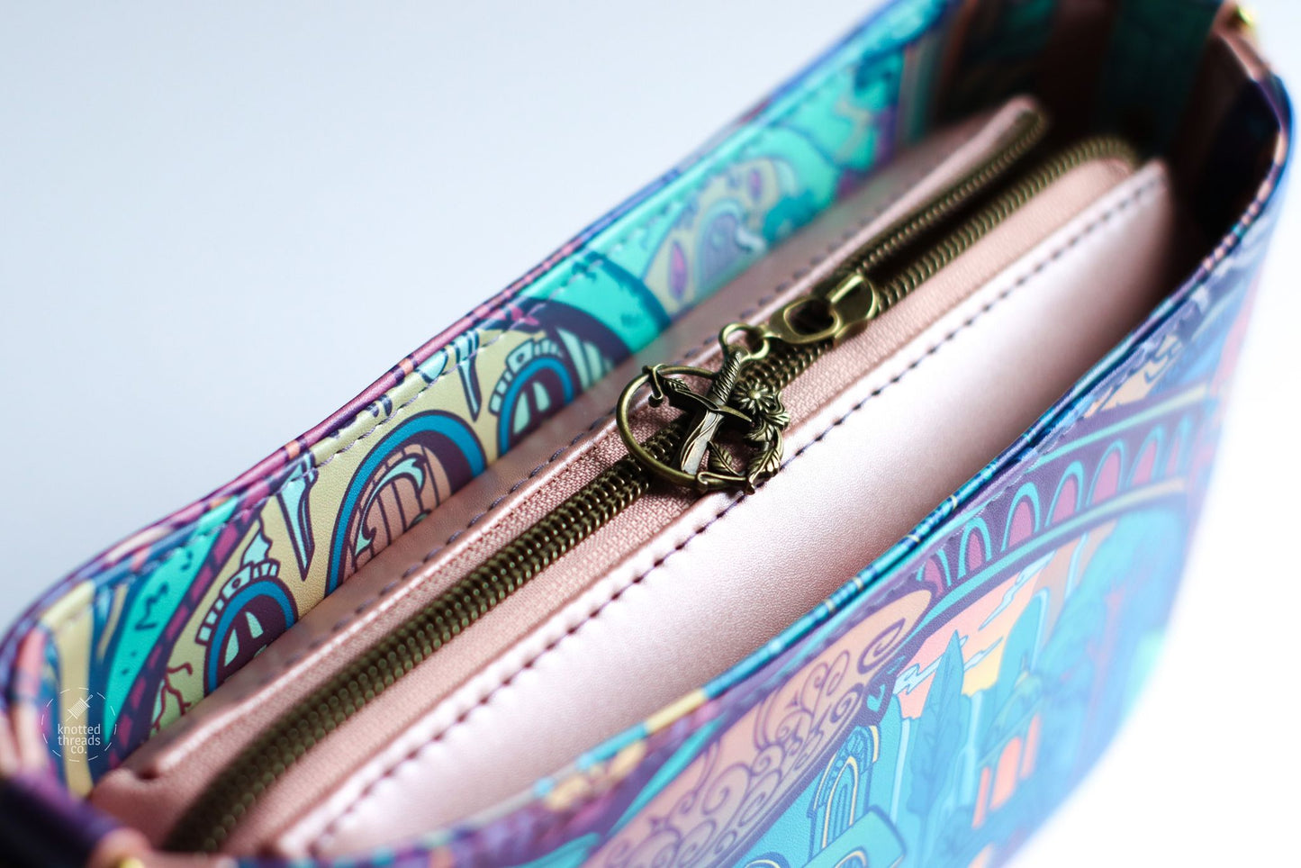Retail Hardware Floral Sword Zipper Pull #5