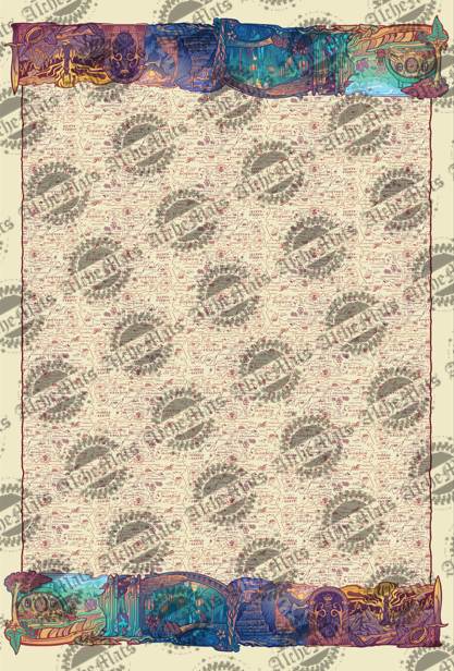 RETAIL FABRIC LORD Double Border Panel - Rainbow Micro Coordinate