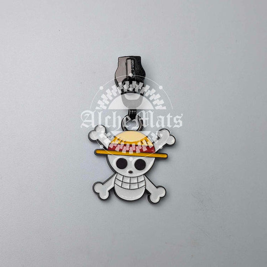 Retail Pirate Enamel #5 Zipper Pull