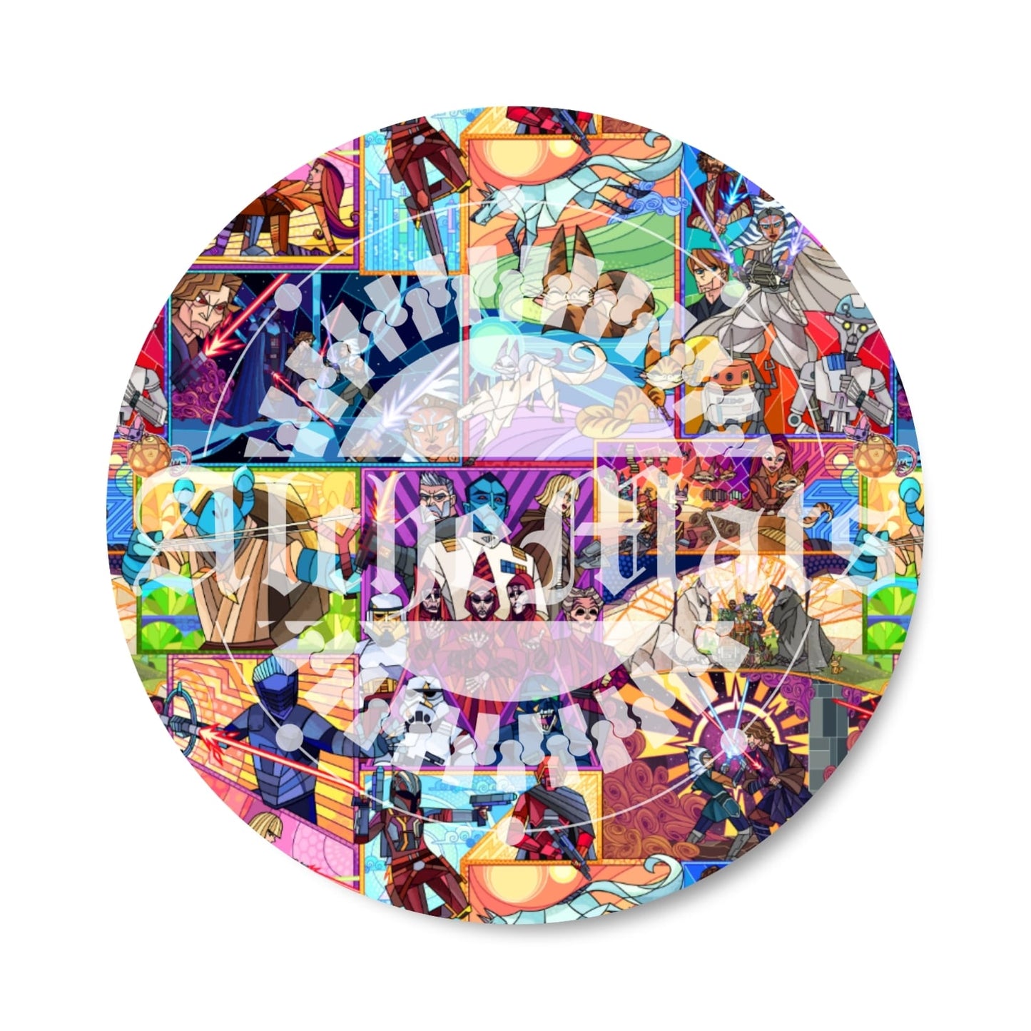 Preorder R30 FABRIC/VINYL Ahsewkah Stained Glass