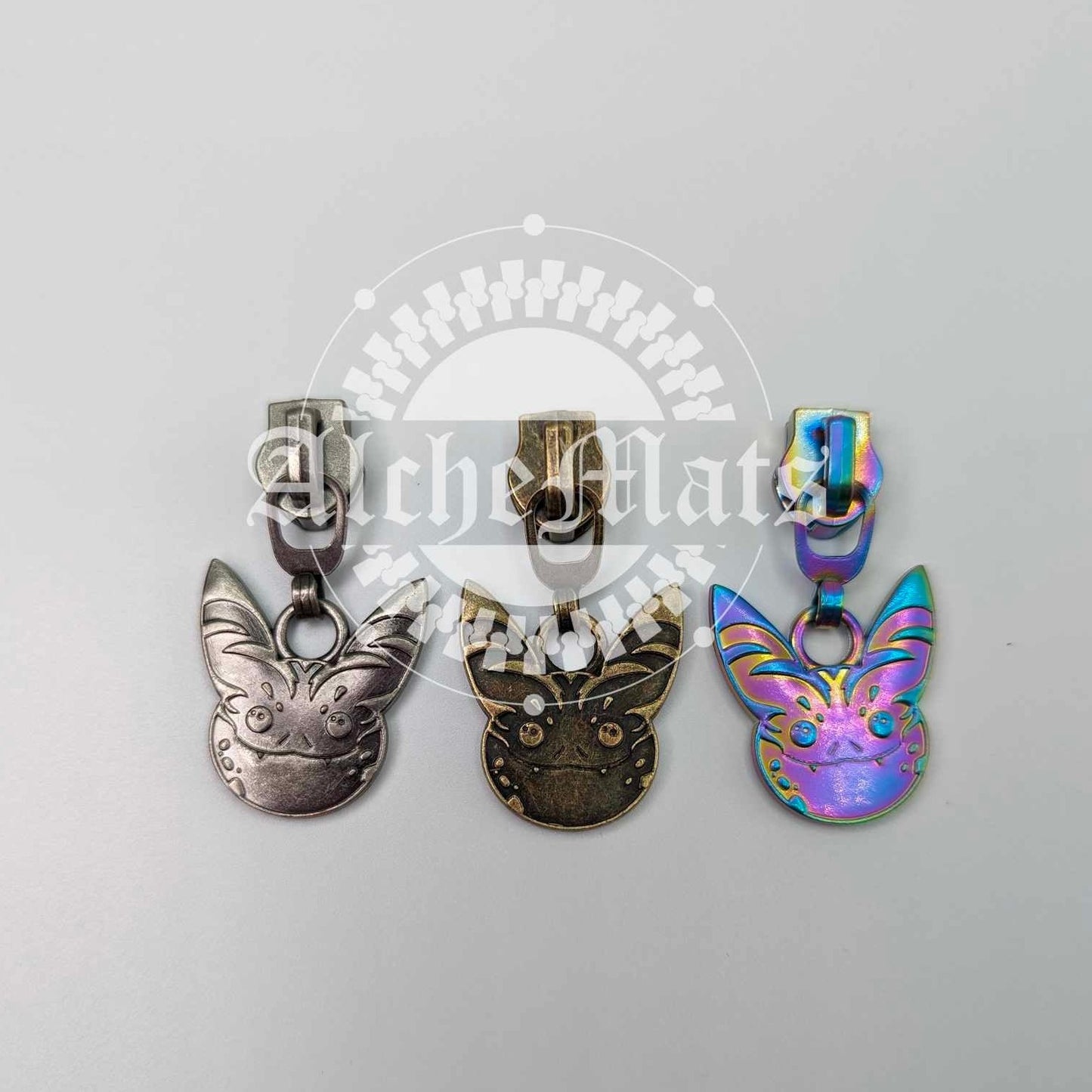 RETAIL Hardware Space Cats Zipper Pull #5