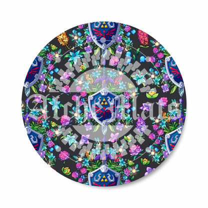 Preorder R30 VINYL/FABRIC Floral Sword Shield