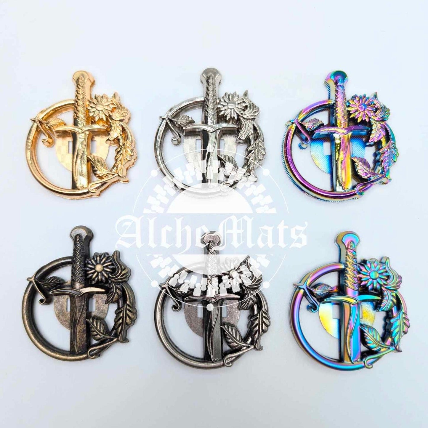 Retail Hardware Floral Sword Magnet INDIVIDUAL
