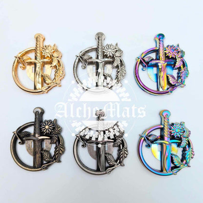 Retail Hardware Floral Sword Magnet INDIVIDUAL