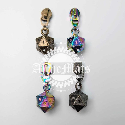 RETAIL Hardware 3D Dice Zipper Pull #5