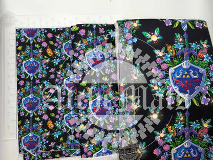 Preorder R30 VINYL/FABRIC Floral Sword Shield