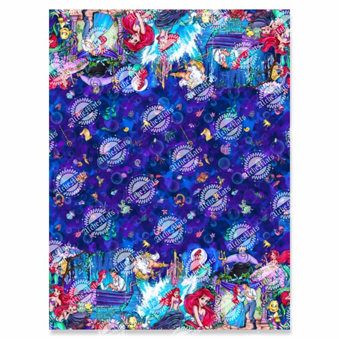 Preorder R30 FABRIC/VINYL OG Mermaid Double Border Print