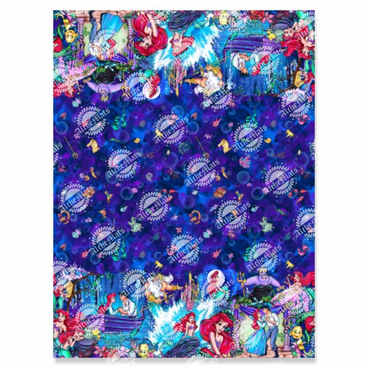 Preorder R30 FABRIC/VINYL OG Mermaid Double Border Print