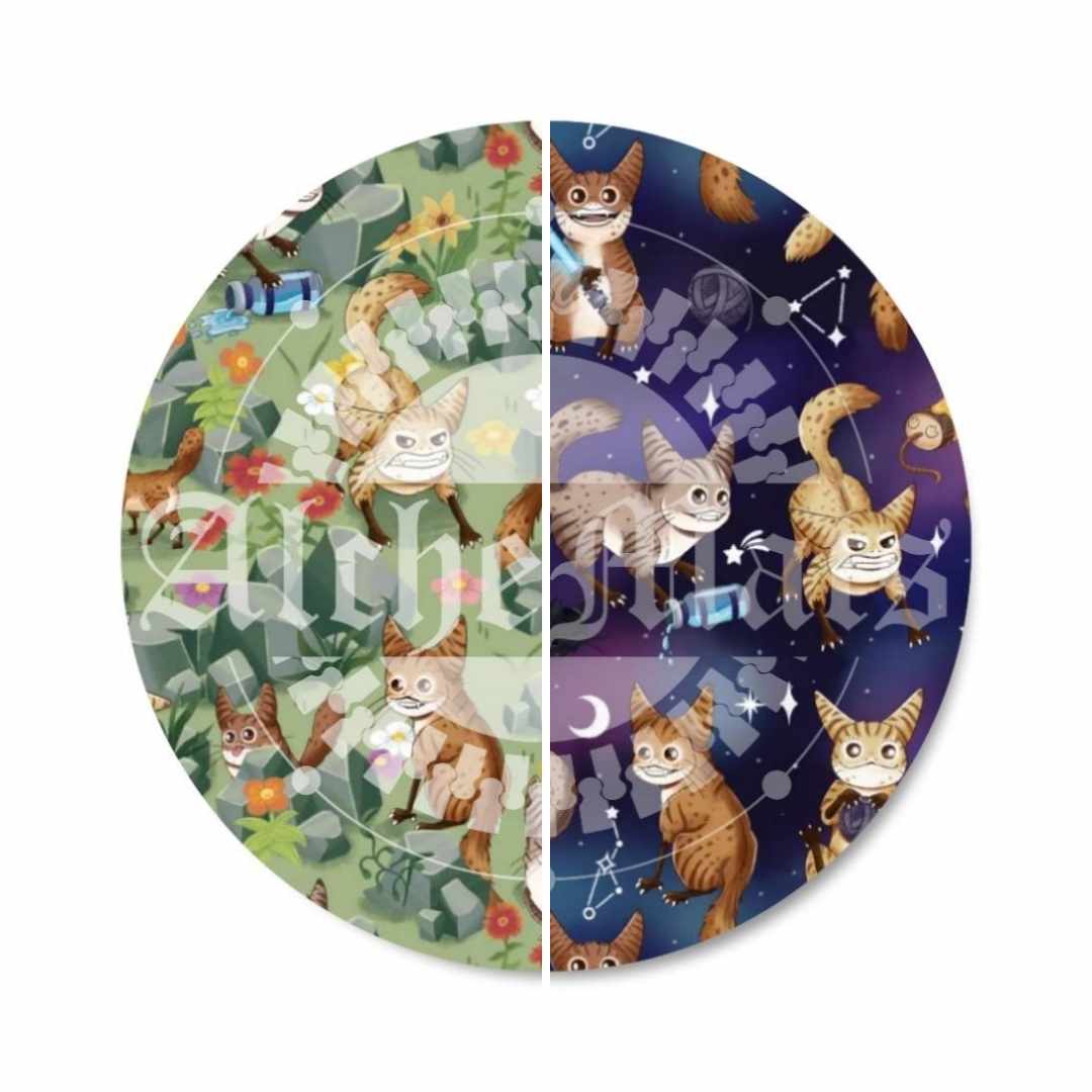 Preorder R30 Fabric/Vinyl Space Cats