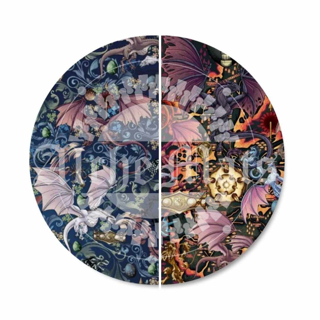 Preorder R30 Fabric/Vinyl GOT/HOTD Dragons