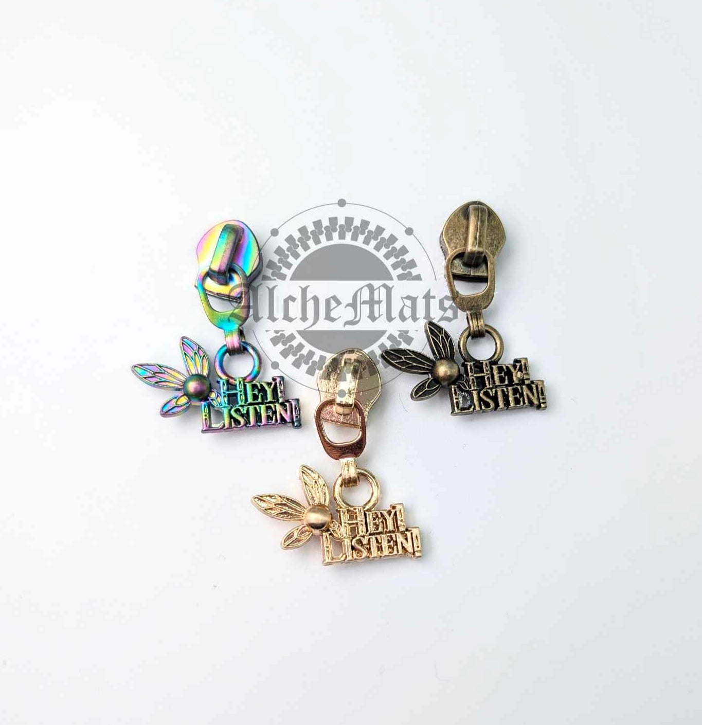 Retail Hardware Hey Listen! #5 Zipper Pull Individual