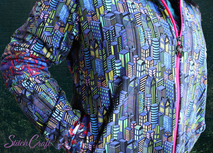 Preorder R30 FABRIC/VINYL Neon NYC Stacked Buildings