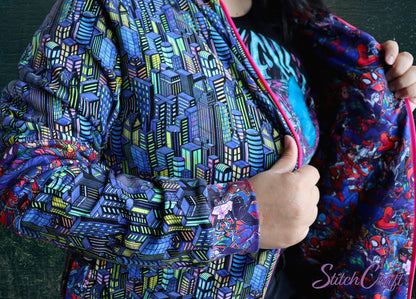 Preorder R30 FABRIC/VINYL Neon NYC Stacked Buildings