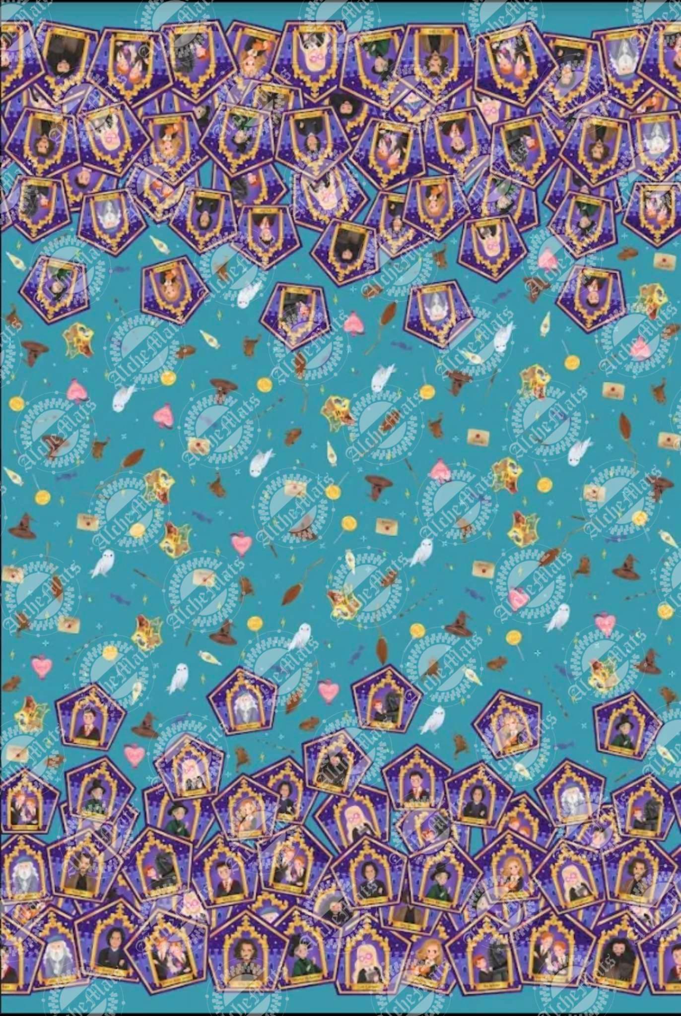 Preorder R30 FABRIC/VINYL HP Chocolate Frog Double Border