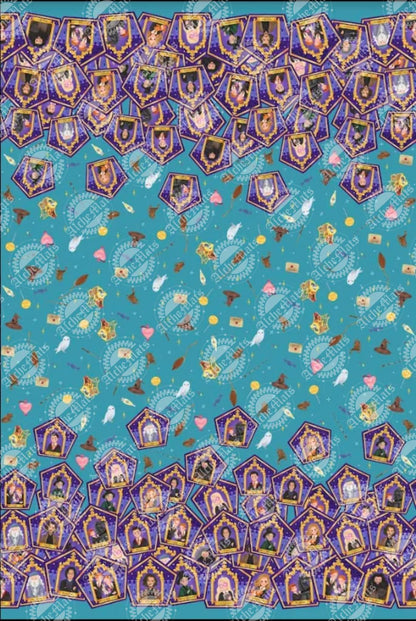 Preorder R30 FABRIC/VINYL HP Chocolate Frog Double Border