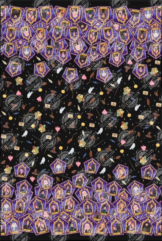 Preorder R30 FABRIC/VINYL HP Chocolate Frog Double Border