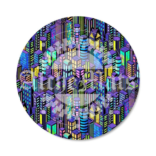Preorder R30 FABRIC/VINYL Neon NYC Stacked Buildings