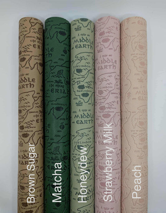 Retail FLAWED Two Toned Pebble Deboss Vinyl 18" Roll LORD MAP