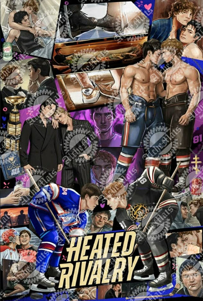 Preorder R30 Fabric/Vinyl Hockey Romance Adult Blanket Panel