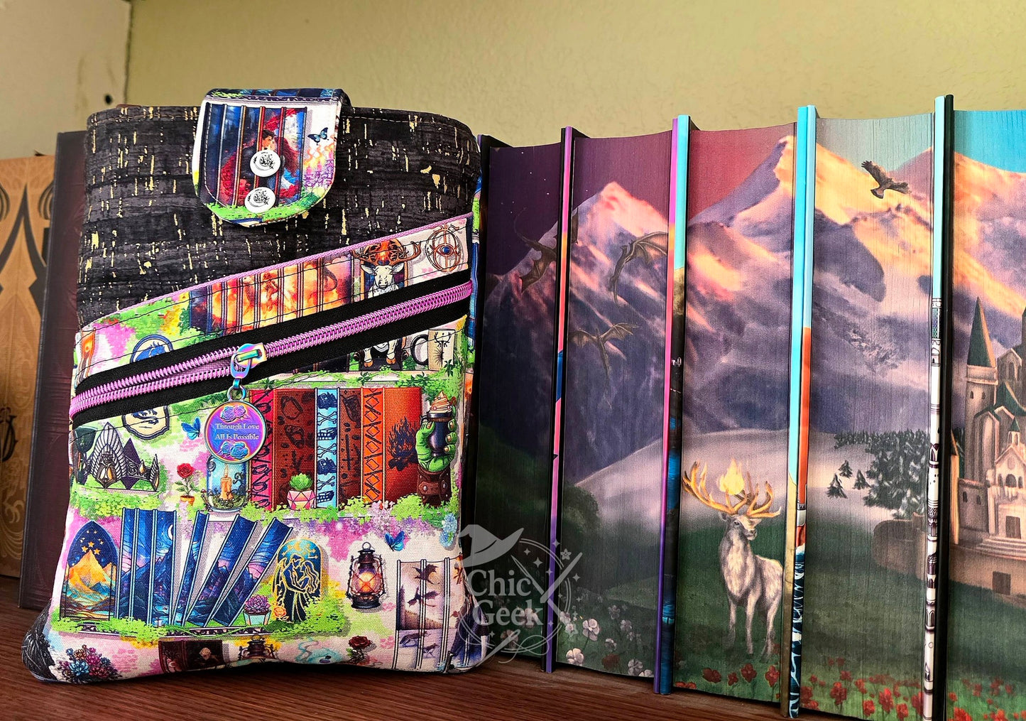 Preorder R30 FABRIC/VINYL Bookish Romantasy Shelf