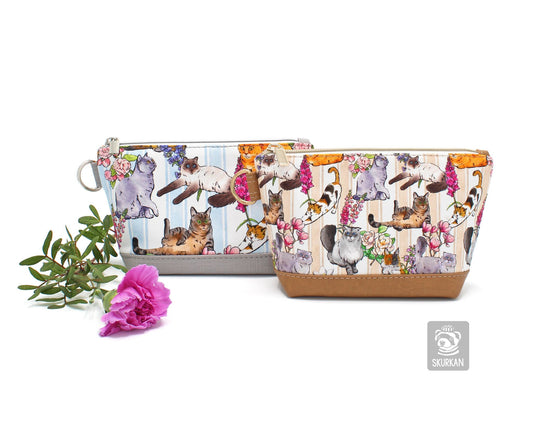 Preorder R30 FABRIC/VINYL Floral Cat Stripes